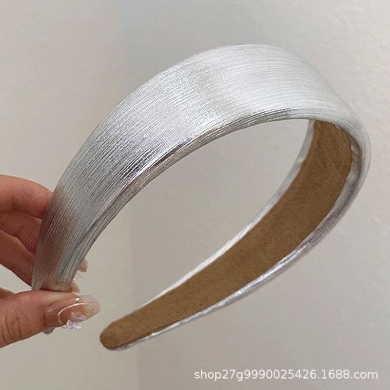 Wholesale metal color widened thickened high Skull top simple headband